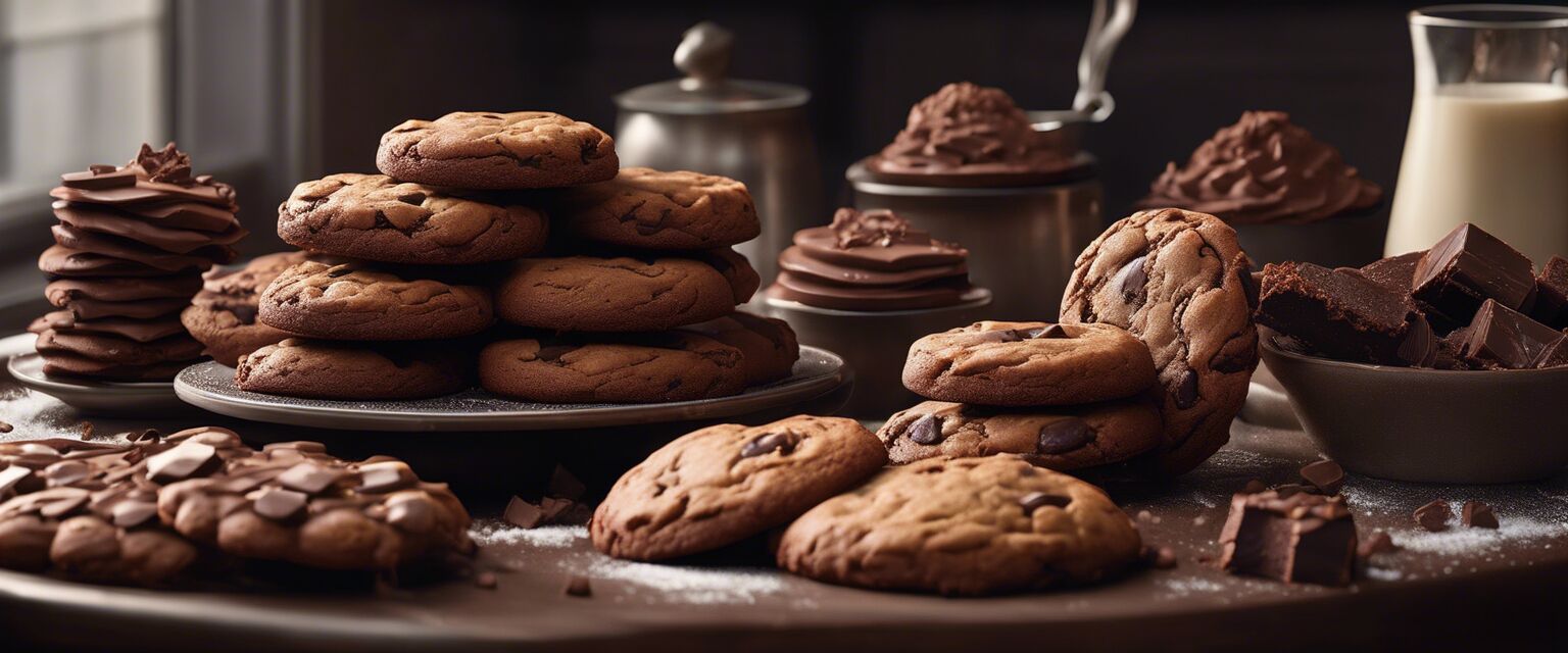 Baked goods made with baking chocolate